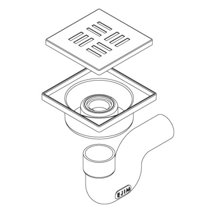SIPHON SIPHOIDE PVC INOX 12X12 